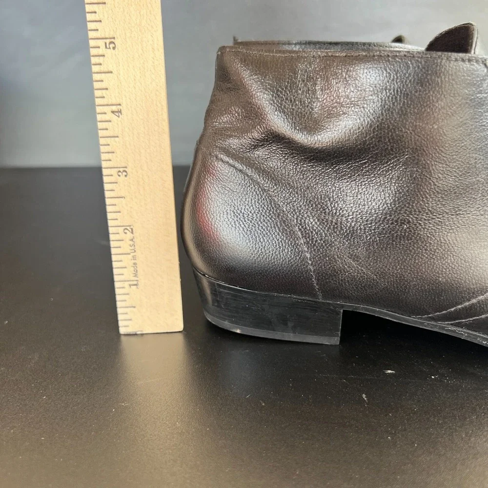 Munro American Chukka Boots Women's Size US 10 Black Leather Comfort Ankle Boots